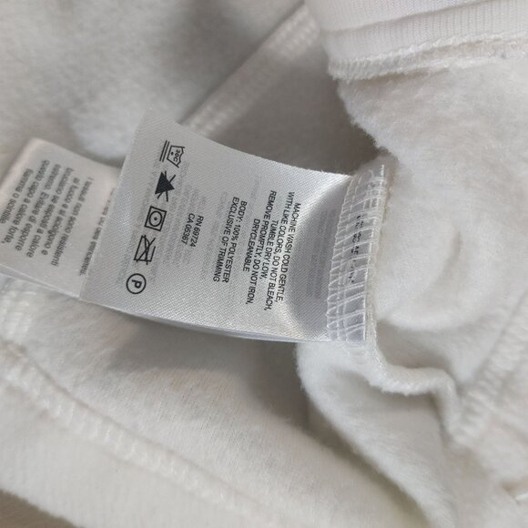 Columbia Jacket Coat White Full Zip Fleece Size Large Pocket Soft Warm Outerwear - Picture 6 of 11